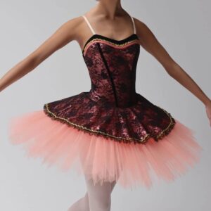 Paquita Peach BlackTutu Front