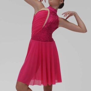 Opera Magenta Lyrical Costume Front