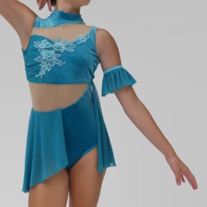 Poetic Teal Lyrical Dance Front