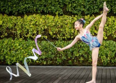 R Blue Flower RIbbon Studio